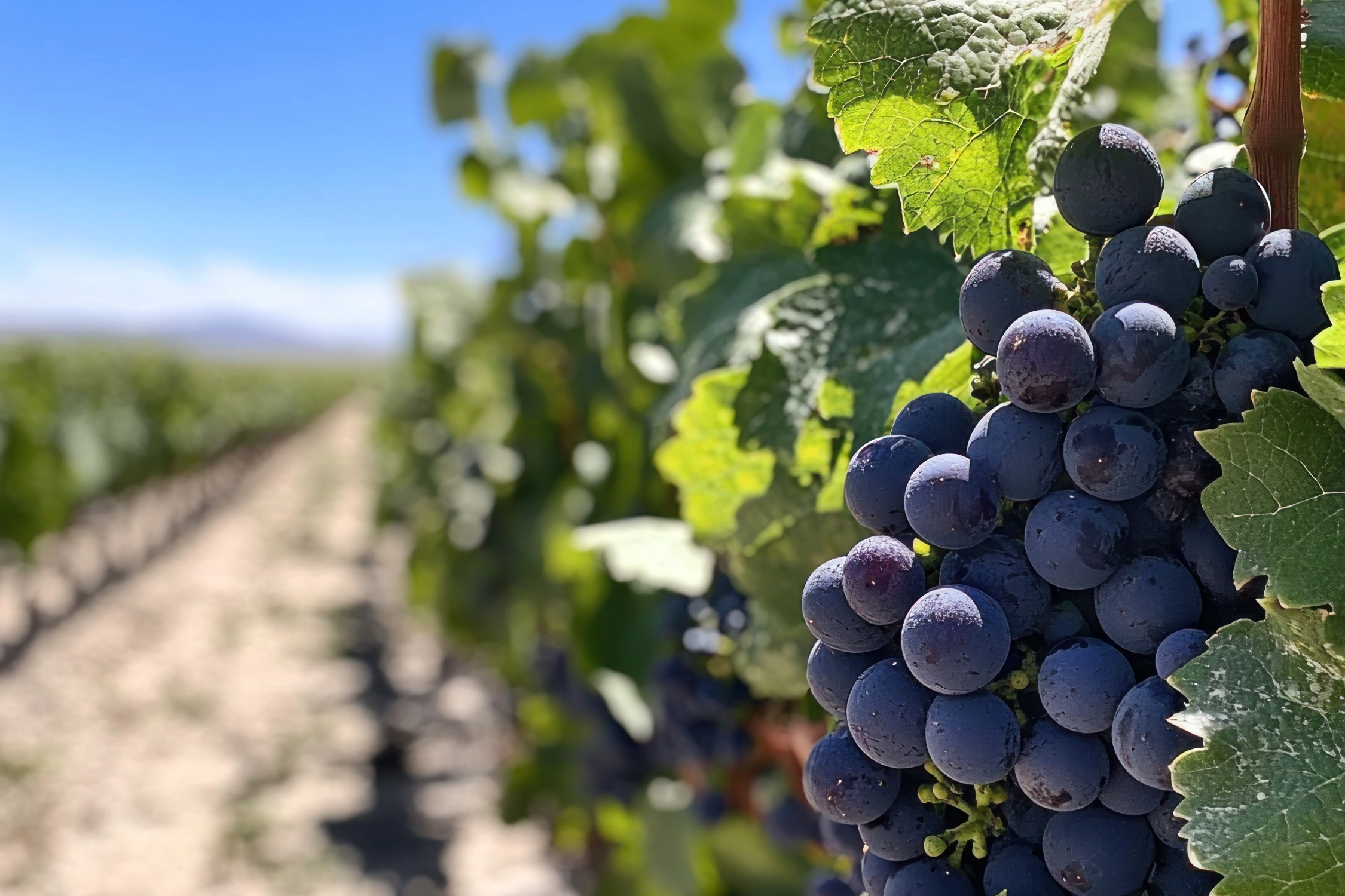 grapes in a vineyard